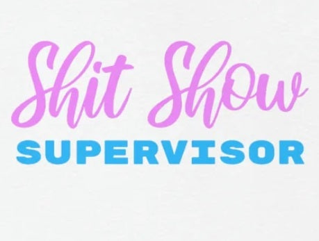 Shit Show Supervisor - Funny Women's Cropped Shirt