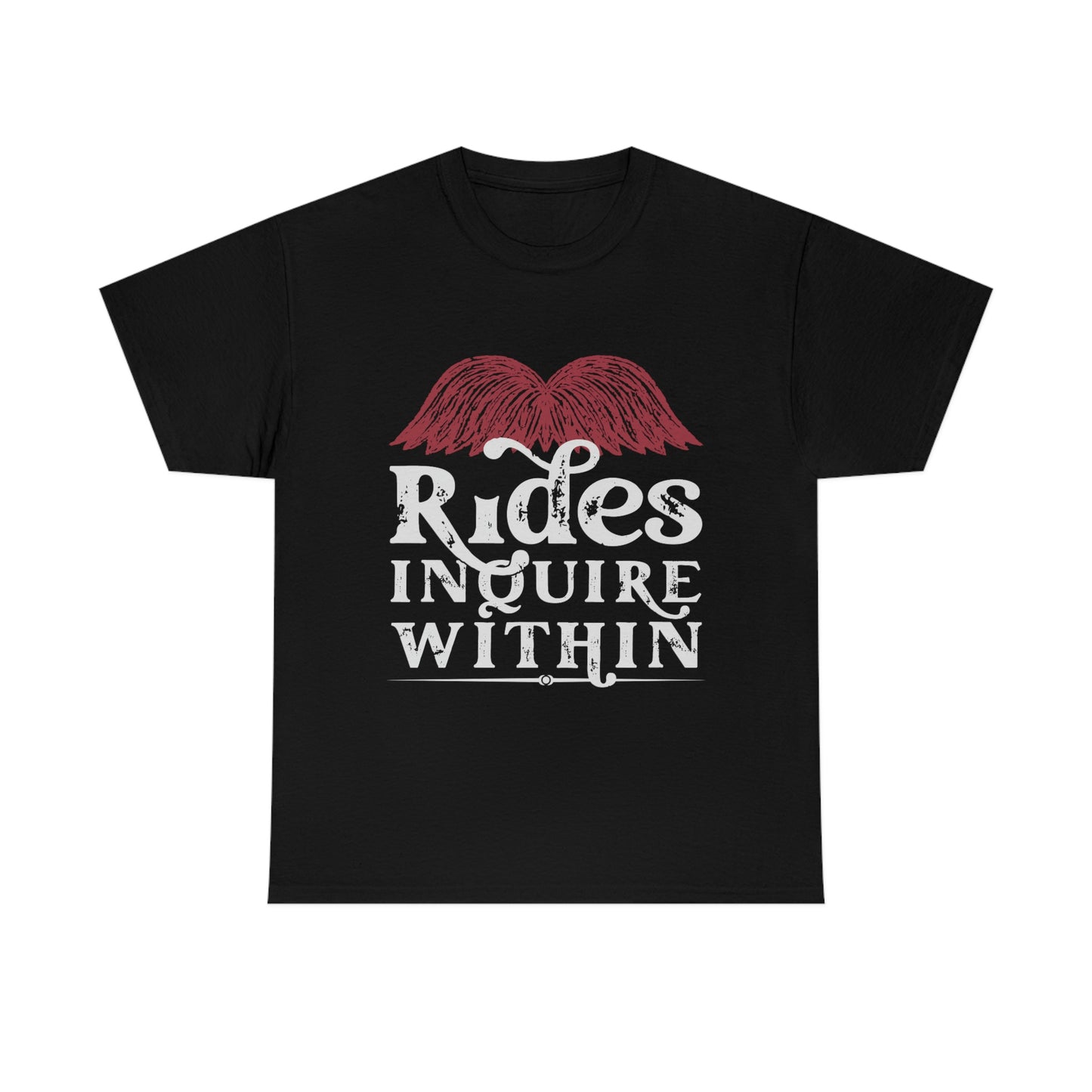 Mustache Rides - Funny Shirt