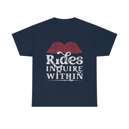 Mustache Rides - Funny Shirt