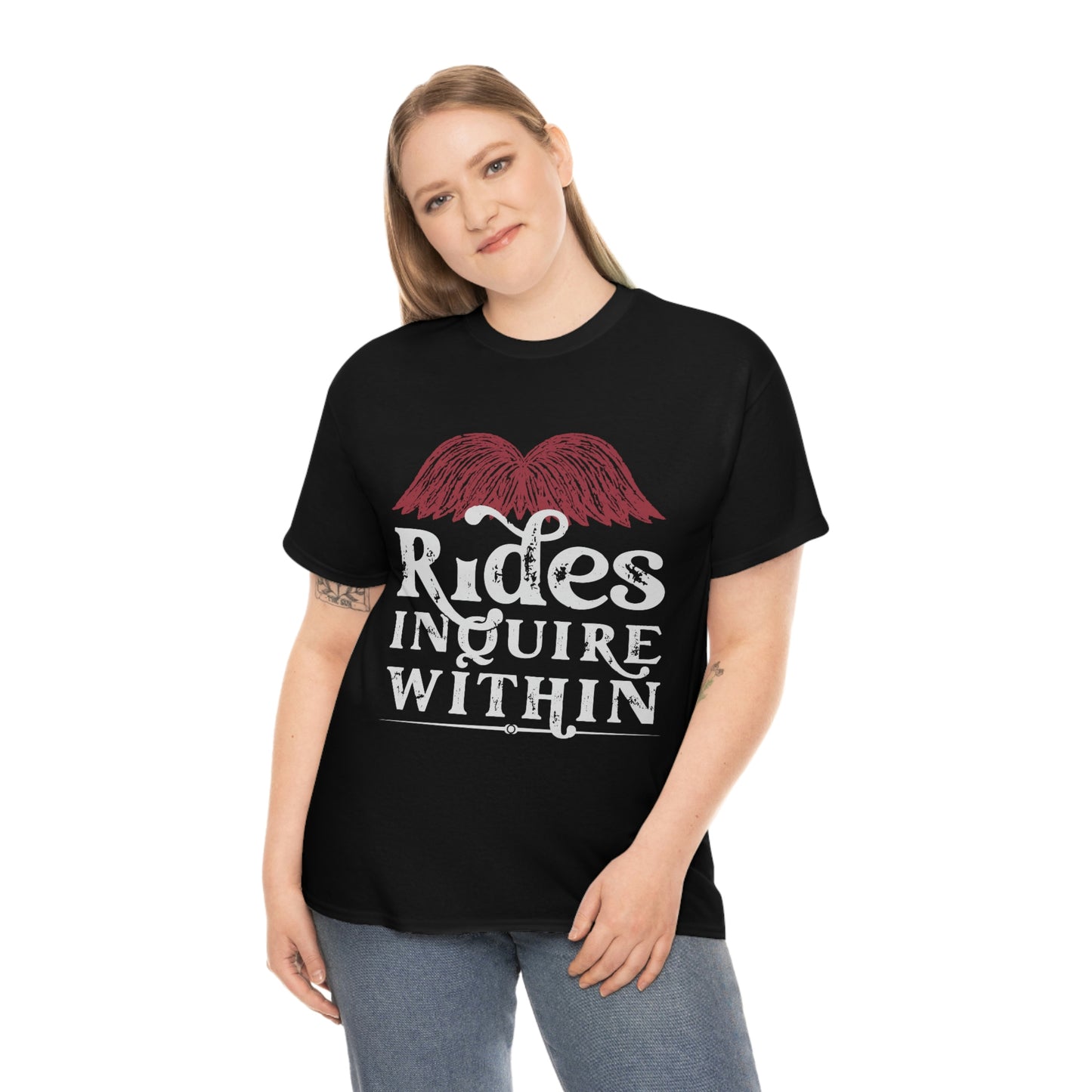 Mustache Rides - Funny Shirt