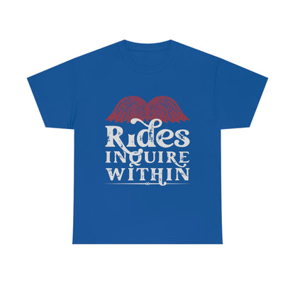 Mustache Rides - Funny Shirt